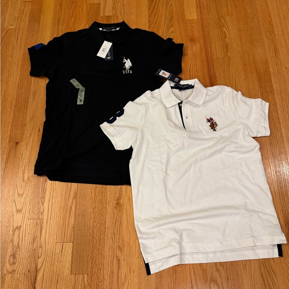 U.S. Polo Assn. Polos, Black and White